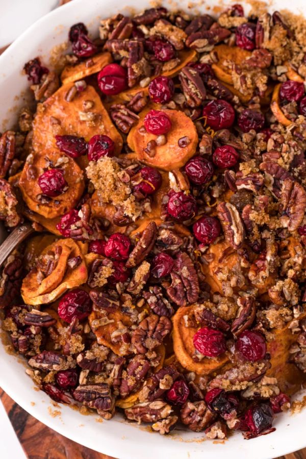 Cranberry Orange Sweet Potato Casserole