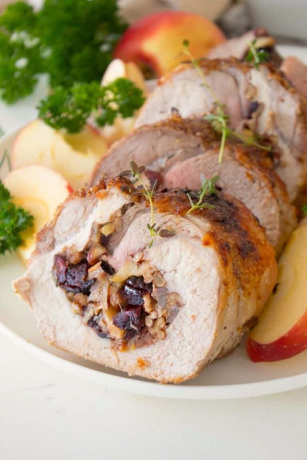 Cranberry and Pecan Stuffed Pork Loin