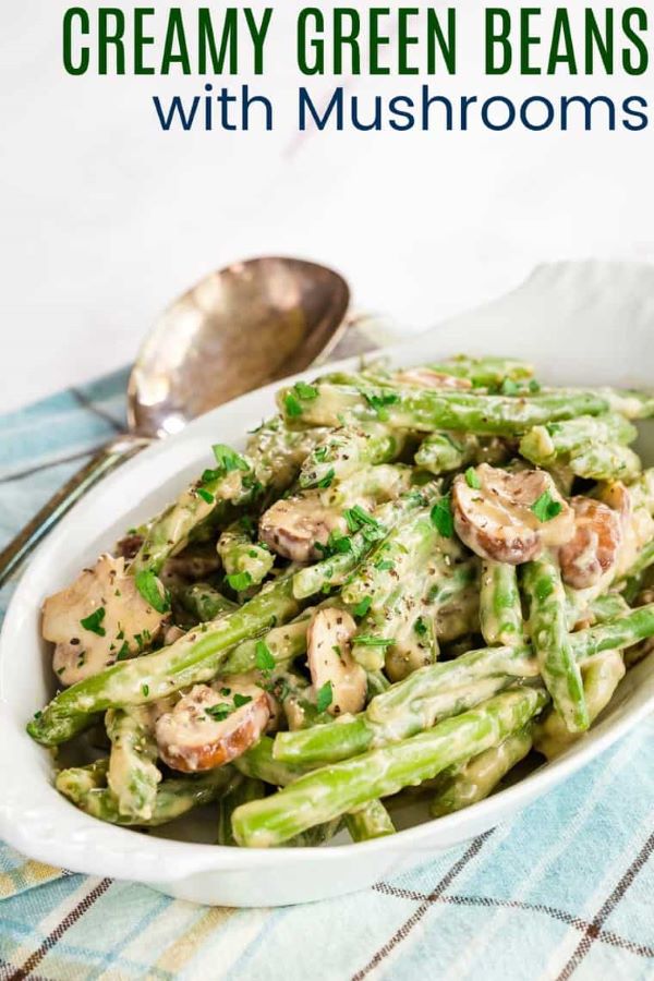 Creamy Green Bean and Mushroom Bake