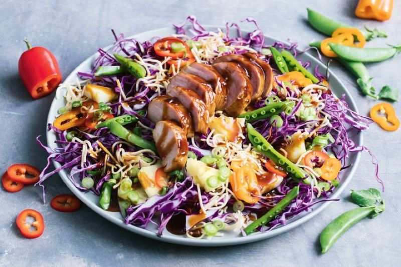 Crunchy Sweet and Sour Pork Salad