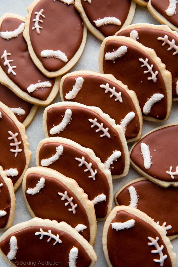 Football Sugar Cookies