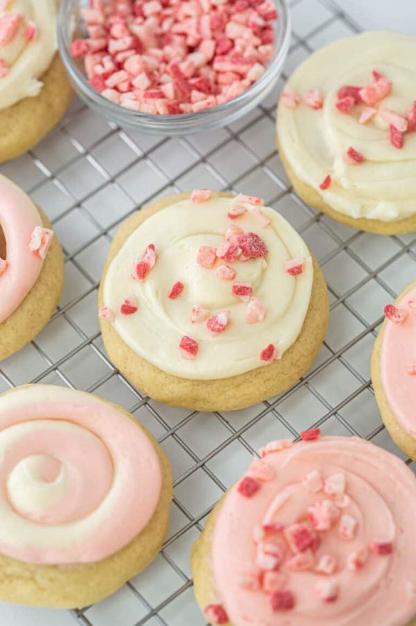 Frosted Mint Sugar Cookies