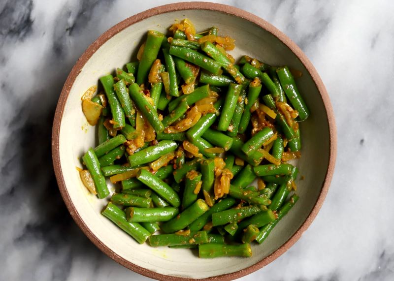 Fry Bodi (Caribbean Green Beans)