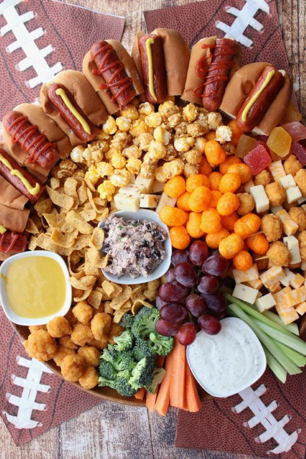 Game Day Snack Mix Board