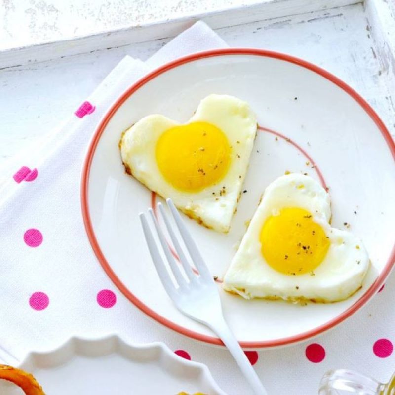 Heart Shaped Eggs