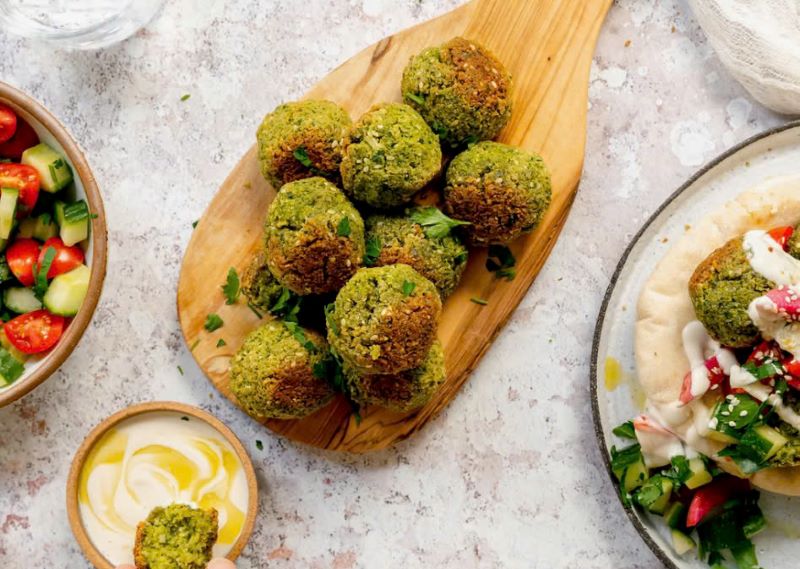 Herby Baked Falafel Bites