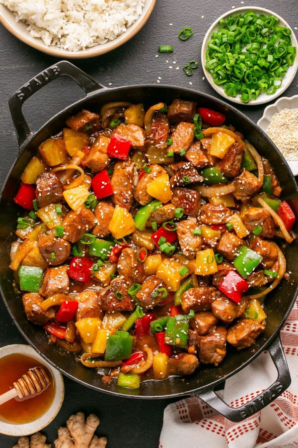 Honey Garlic Sweet & Sour Pork