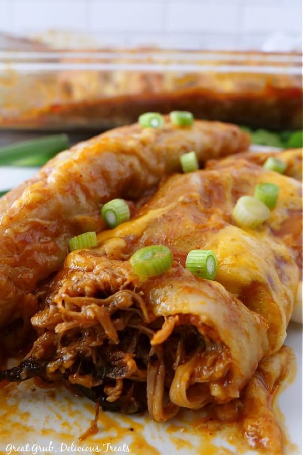 Leftover Pork Enchiladas