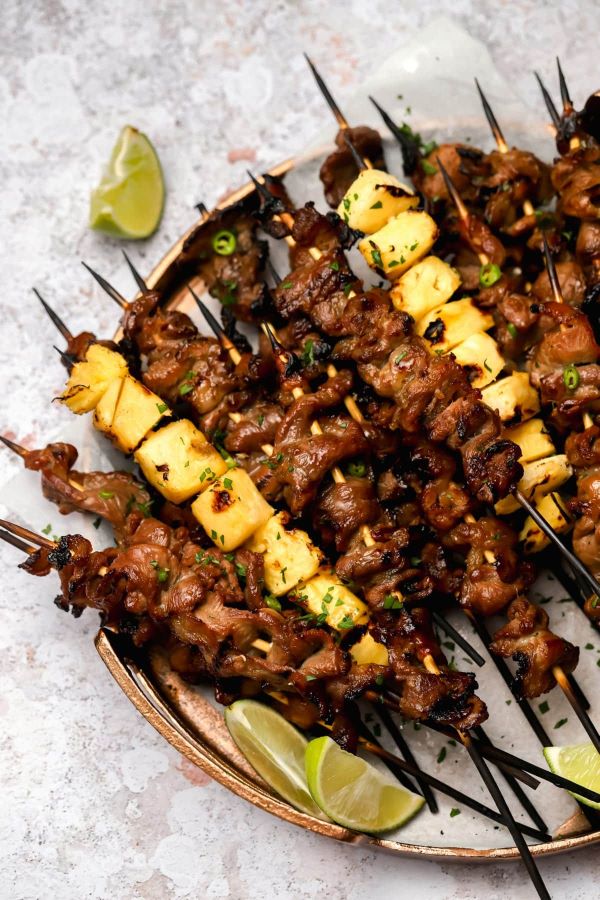 Pineapple Sweet and Sour Pork Skewers