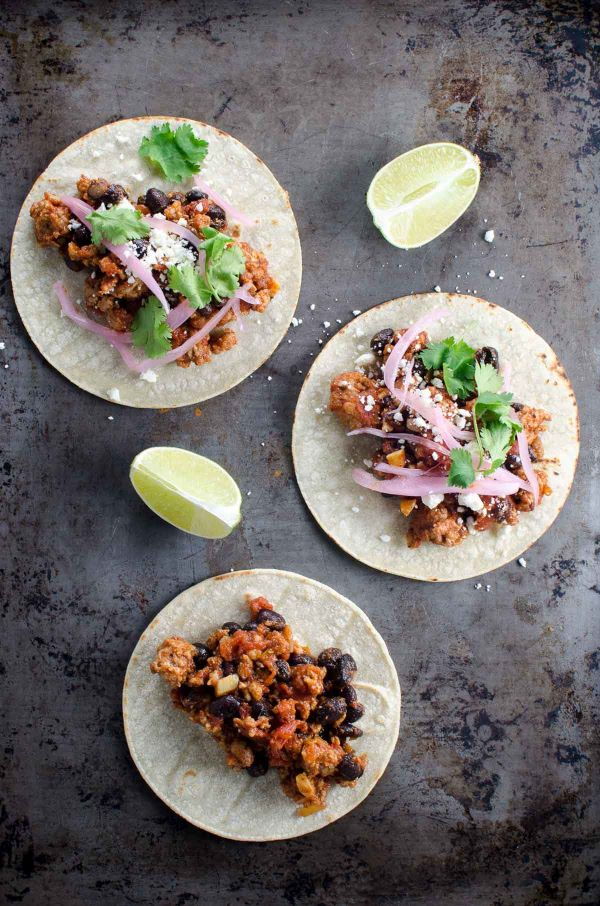 Pork & Black Bean Tacos