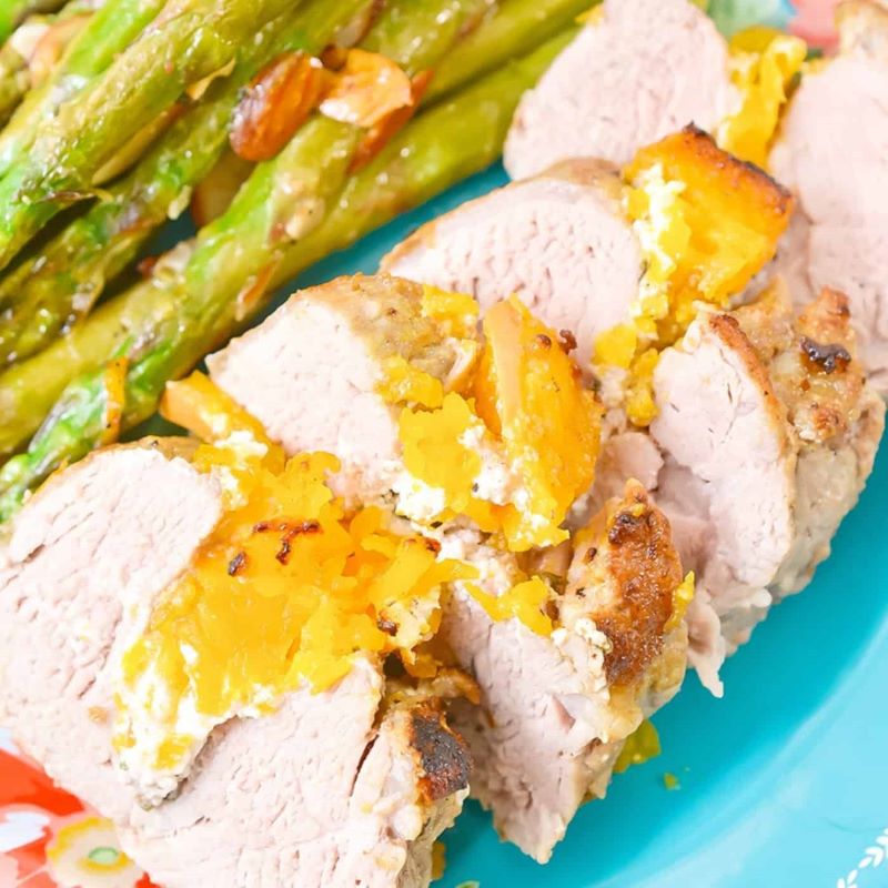 Pumpkin Spice Stuffed Pork Loin