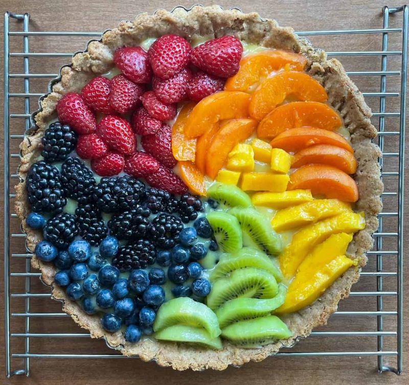 Rainbow Fruit Tart Cookies