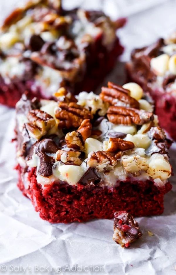 Red Velvet Layer Bars