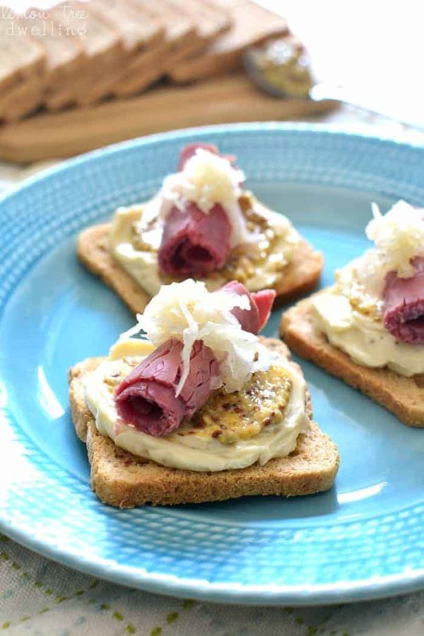 Reuben Sandwich Bites