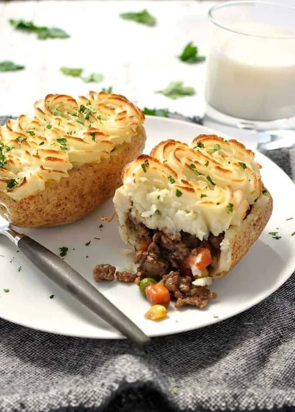 Shepherd's Pie Potato Skins