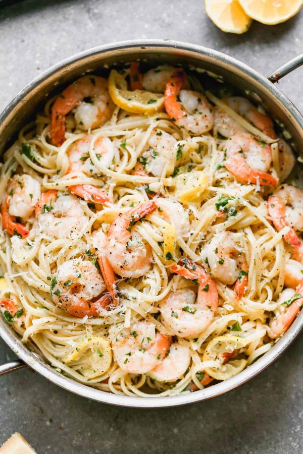 Shrimp Scampi with Linguine