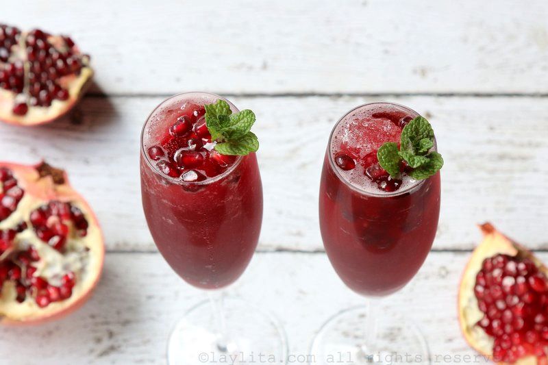 Sparkling Pomegranate Cocktail