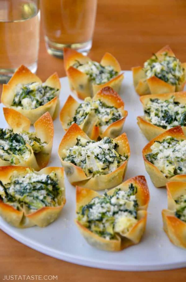 Spinach Artichoke Cups