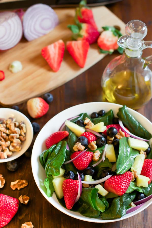 Spinach Fruit Salad Recipe