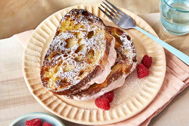 Stuffed French Toast with Raspberry Cream Cheese