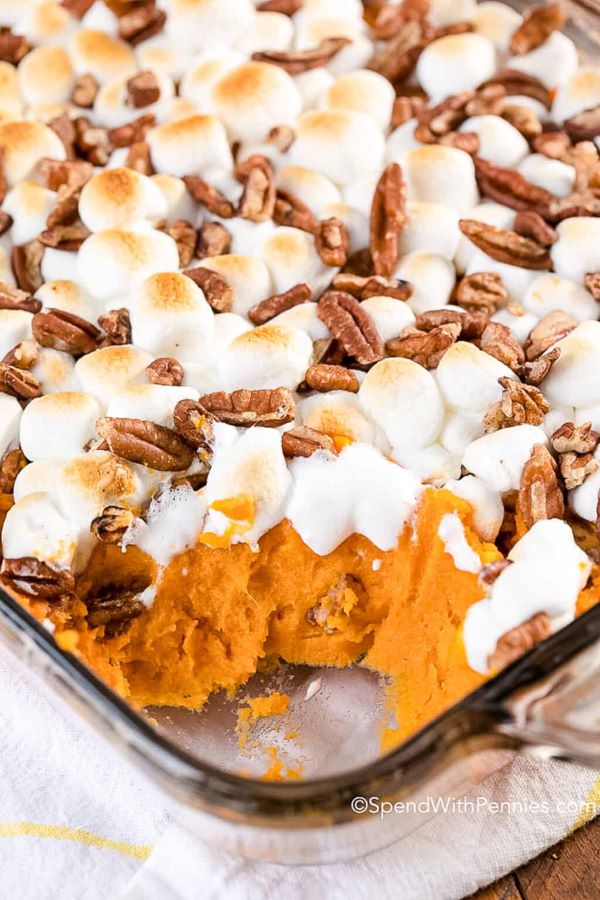 Sweet Potato Casserole with Marshmallows