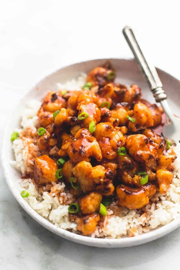 Sweet & Sour Cauliflower “Pork” Bowl