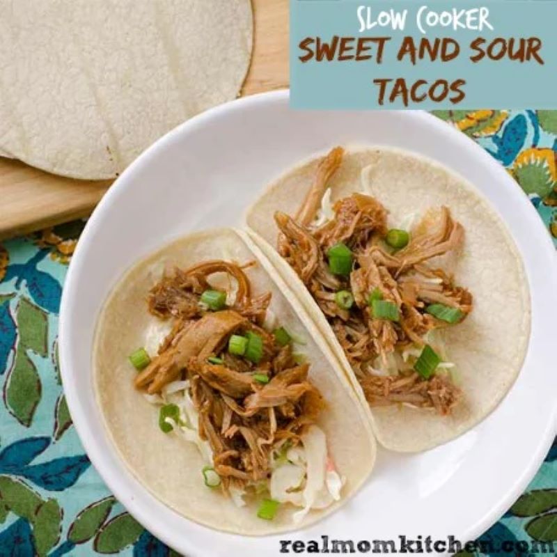 Sweet and Sour Pork Tacos