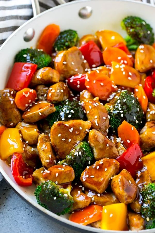 Teriyaki Style Sweet & Sour Pork Stir Fry