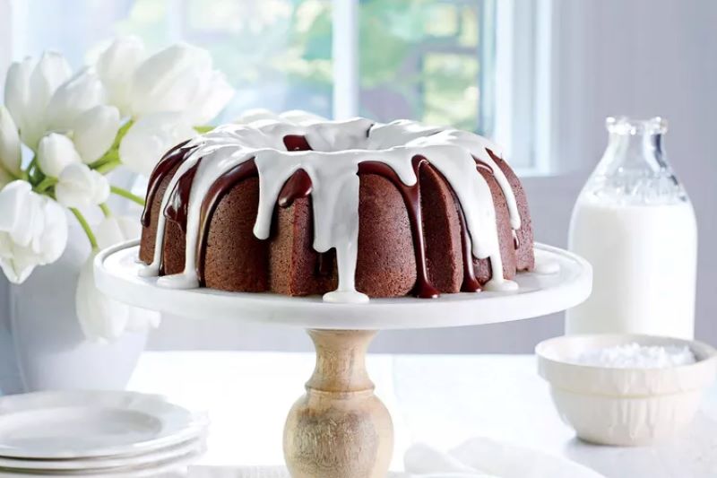 Triple Chocolate Buttermilk Pound Cake