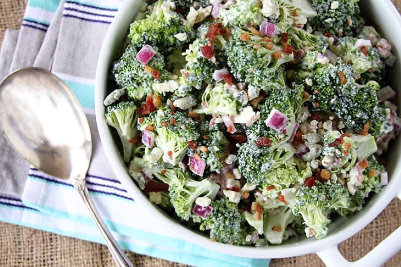 Broccoli and Blue Cheese Salad