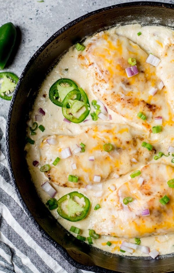 Cheesy Jalapeño Keto Chicken