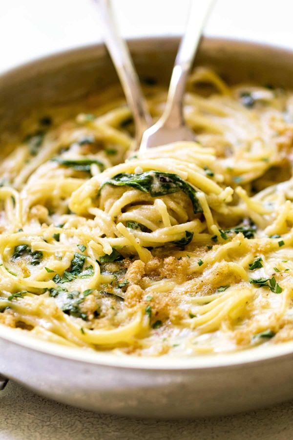 Creamy Gruyere Spaghetti