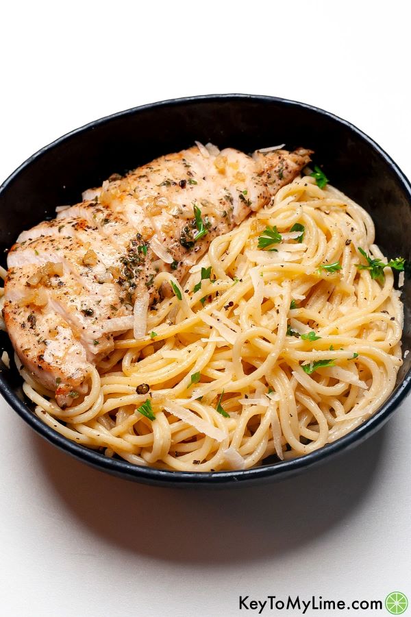 Garlic Butter Rotisserie Chicken Pasta