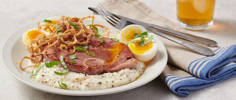 Garlic Parmesan Ham Steaks