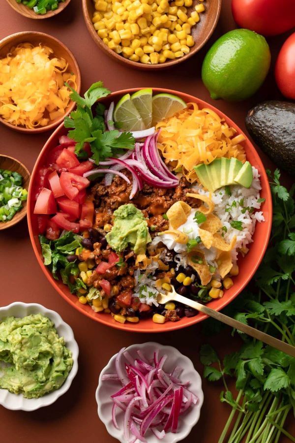 Ground Turkey Taco Bowls