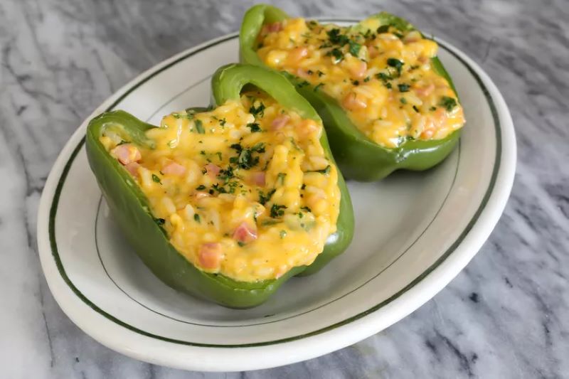 Ham & Cheese Stuffed Peppers