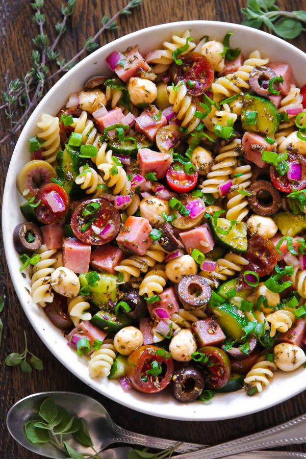 Italian Pasta Salad with Ham