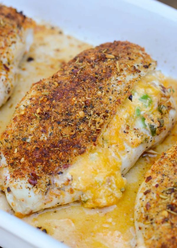 Jalapeño Popper Stuffed Chicken Breasts