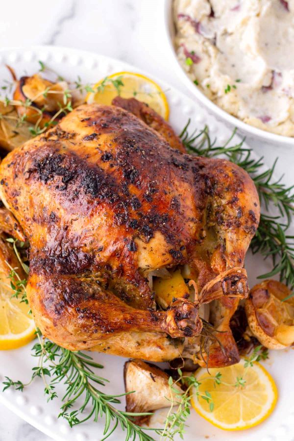 Lemon Garlic Herb Roasted Chicken