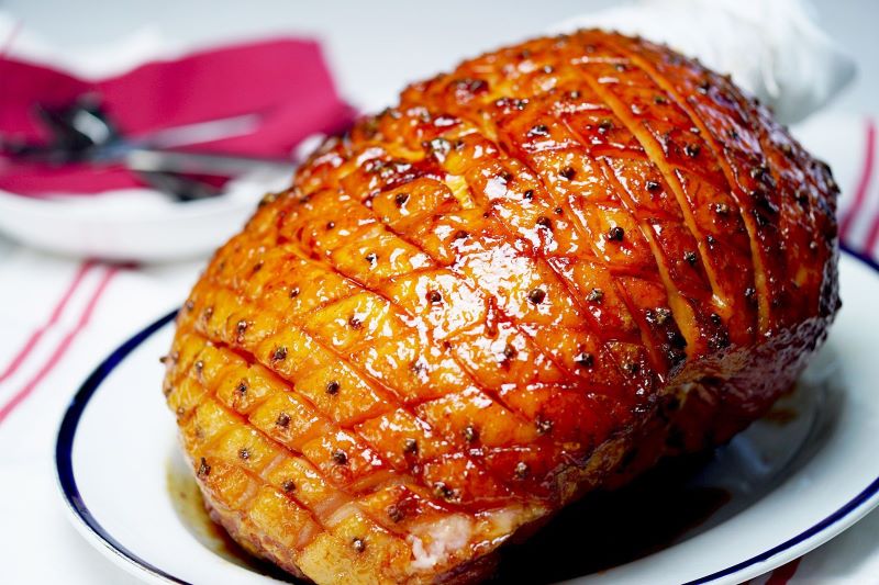 Maple Mustard Glazed Ham