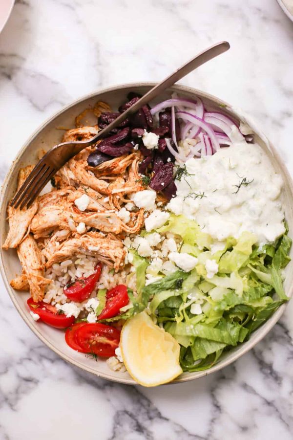 Mediterranean Rotisserie Chicken Bowl