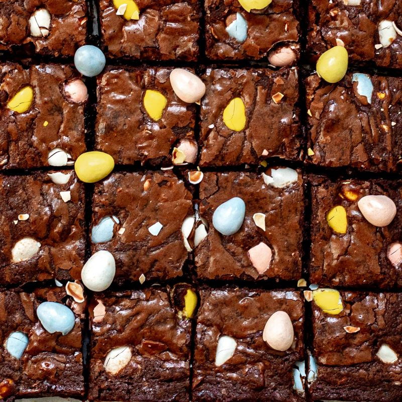 Mini Egg Brownies