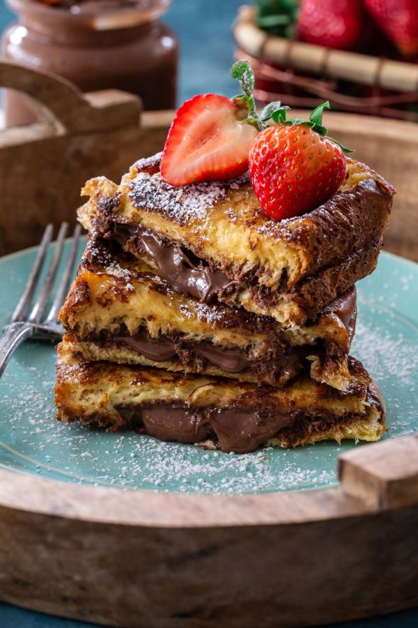 Nutella Filled French Toast