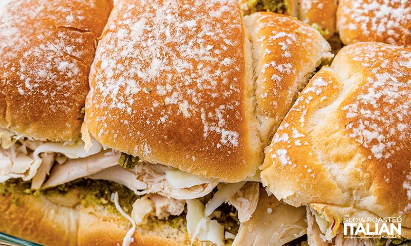 Pesto Rotisserie Chicken Sandwiches