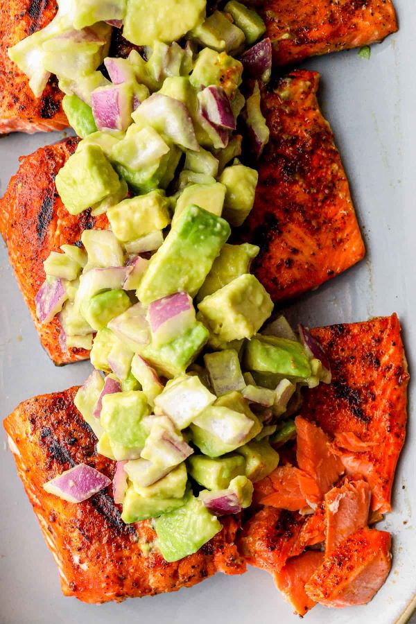 Salmon with Avocado Salsa