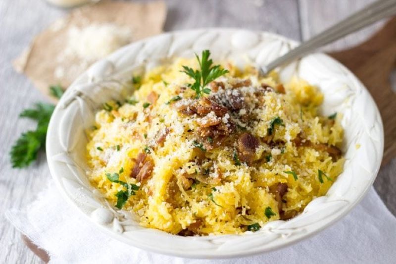 Spaghetti Squash Carbonara