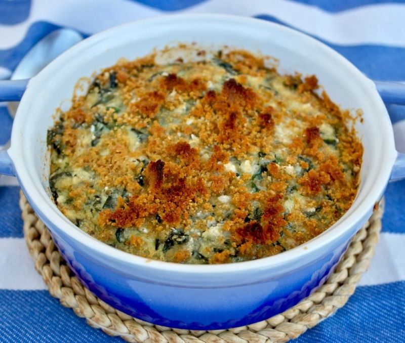 Crunchy Spinach Casserole