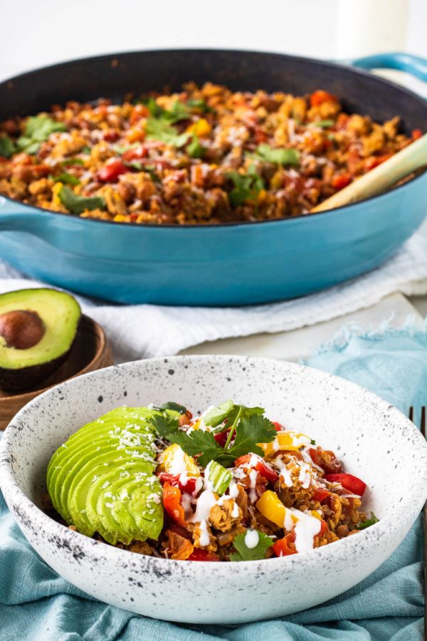 Ground Turkey and Quinoa Bowl