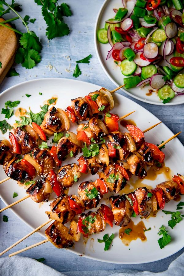 Honey Glazed Chicken Skewers