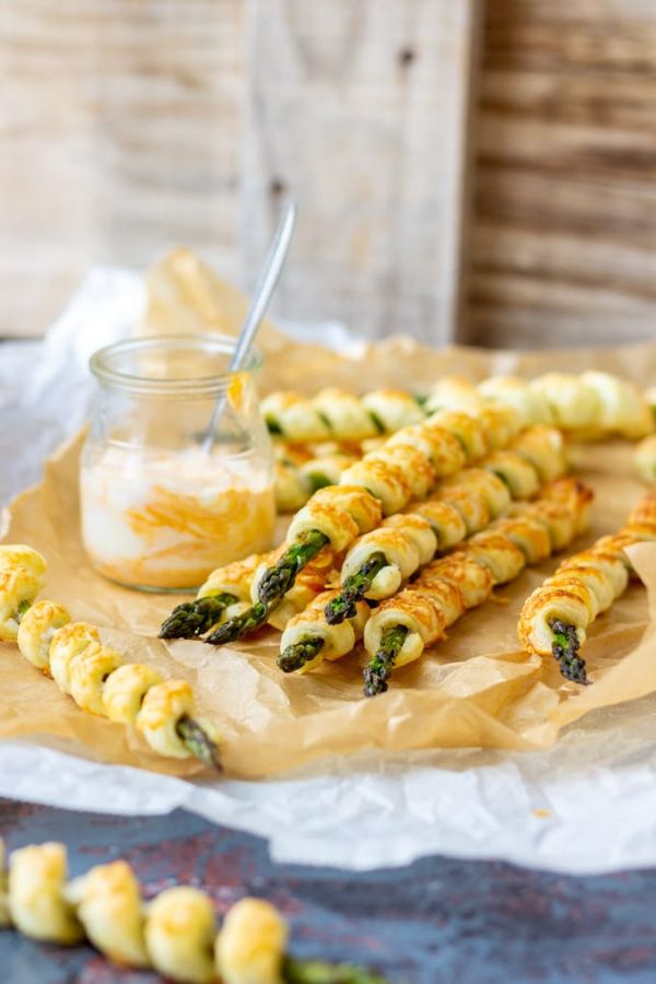 Parmesan Asparagus Pastry Twists